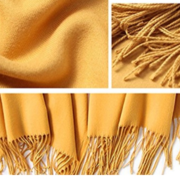 ❄HOST PICK❄ Cashmere Long Marigold Scarf - Picture 5 of 6